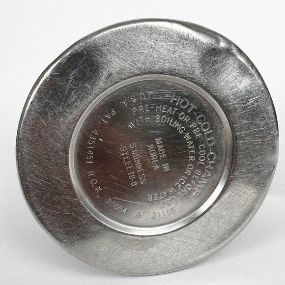 Vintage Distressed Champ Thermos Worn Camping Hot Cold Cup Mug Bowl Cap Gorpcore - Picture 9 of 10